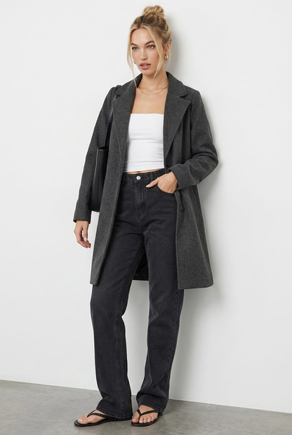 Grey Coat Long Sleeve
