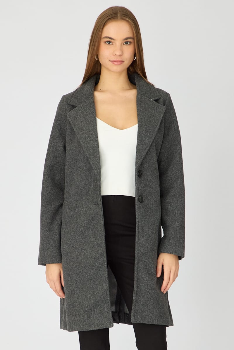 Grey Coat Long Sleeve