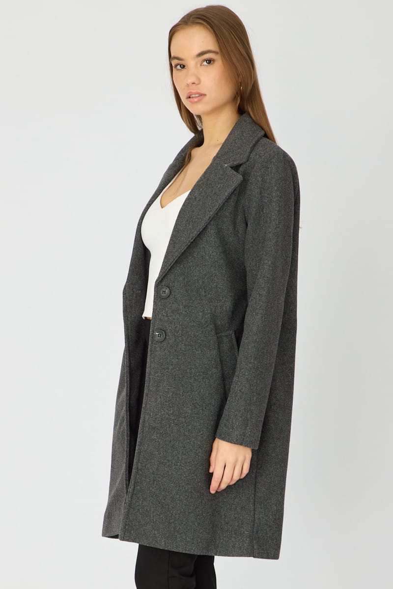 Grey Coat Long Sleeve